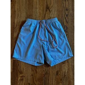Huk Pursuit Volley Swim Shorts Men's Small Blue Trunks Waterproof Performance